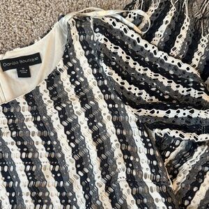 Danilo Boutique Black and White Lace Dress